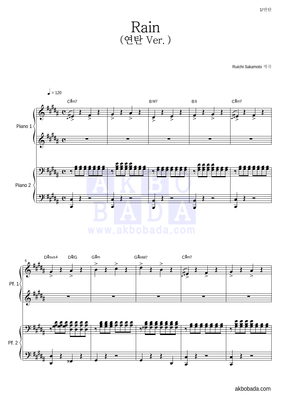 Ryuichi Sakamoto Rain Pdf Free