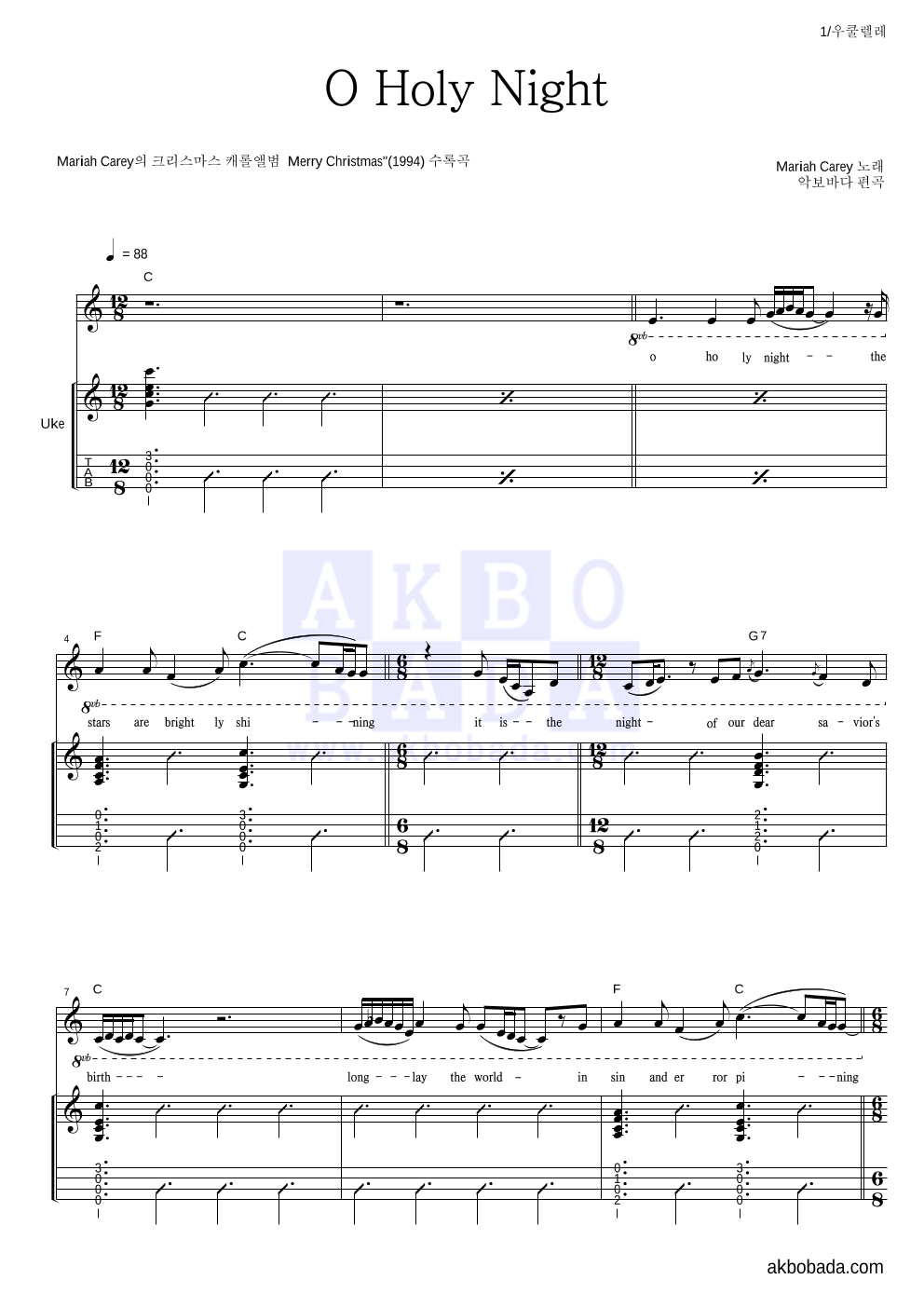 Mariah Carey o Holy Night, PDF, Contemporary R&B