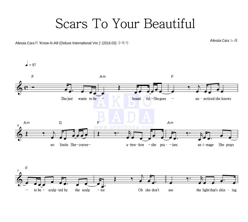 Lista 95+ Foto Alessia Cara Scars To Your Beautiful Letra Español Alta