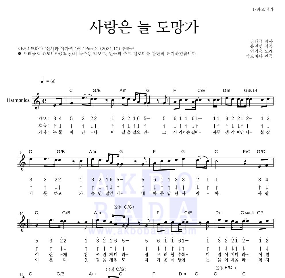 하모니카 악보 