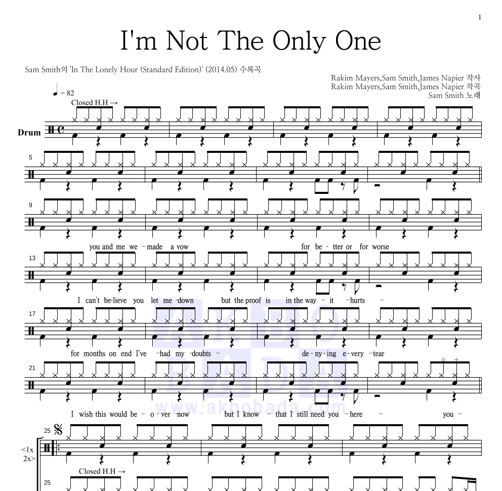 Álbumes 100+ Imagen Letra Sam Smith I'm Not The Only One Cena Hermosa