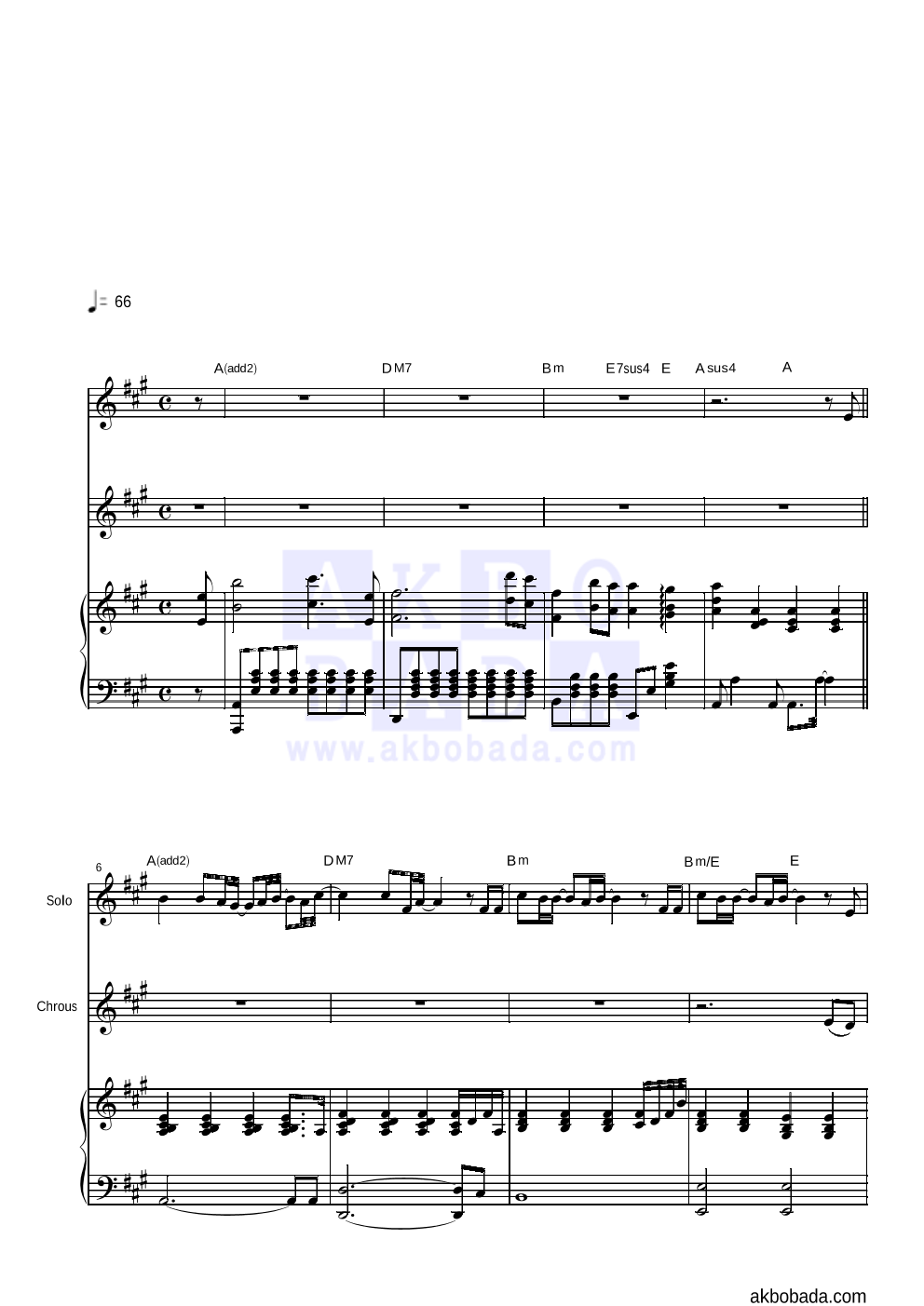 정일영 - 기도 여성2부 악보 