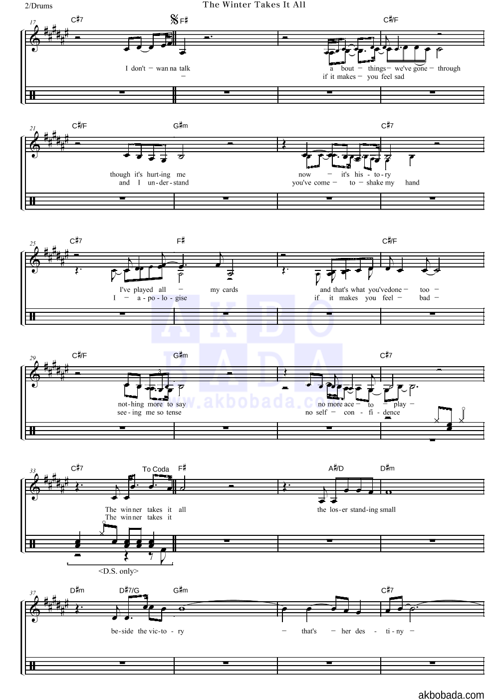 ABBA The Winner Takes It All ABBA The Winner Takes It All