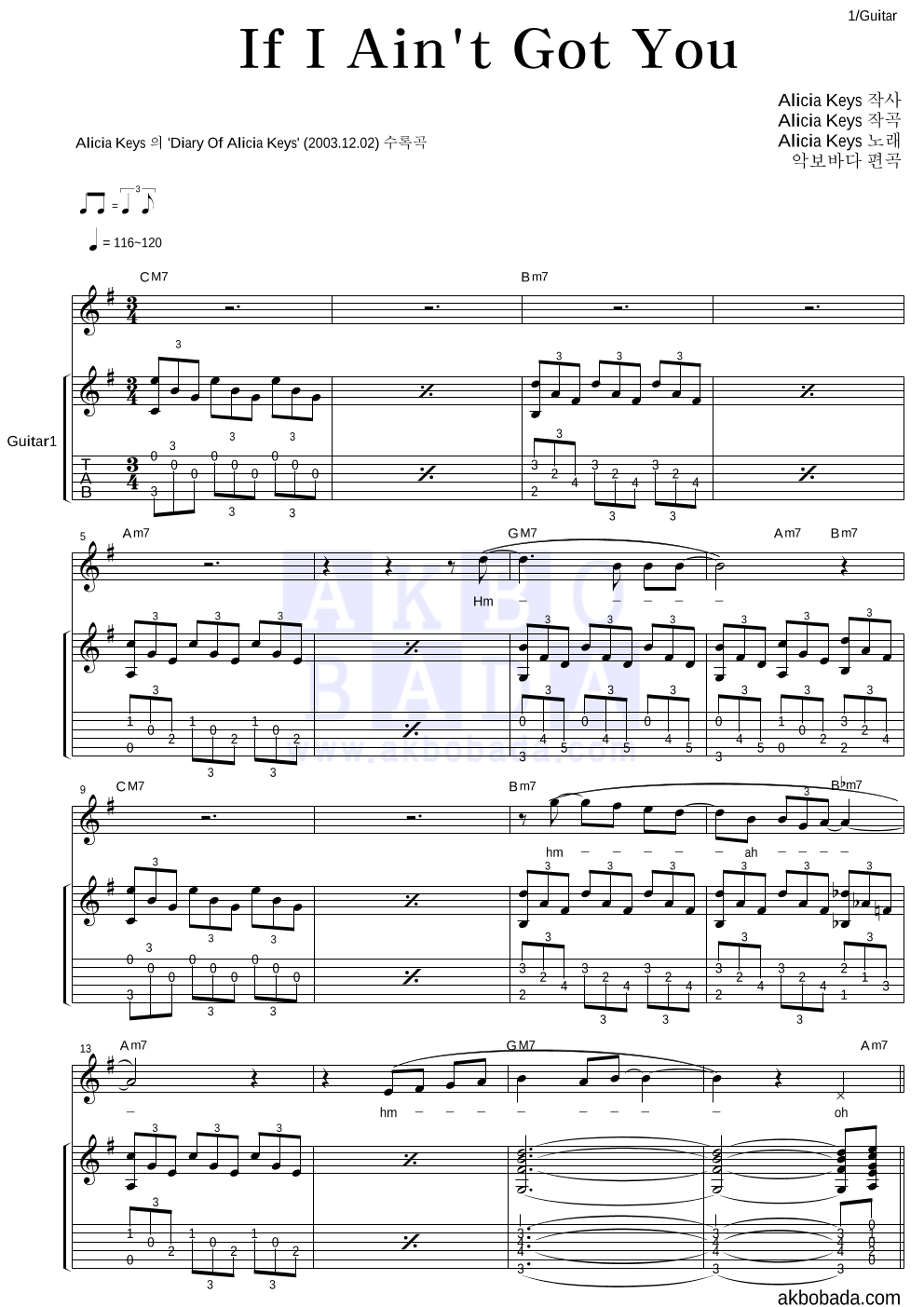 Chords Alicia Keys If I Ain T Got You
